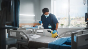 Cleaning a Healthcare Facility